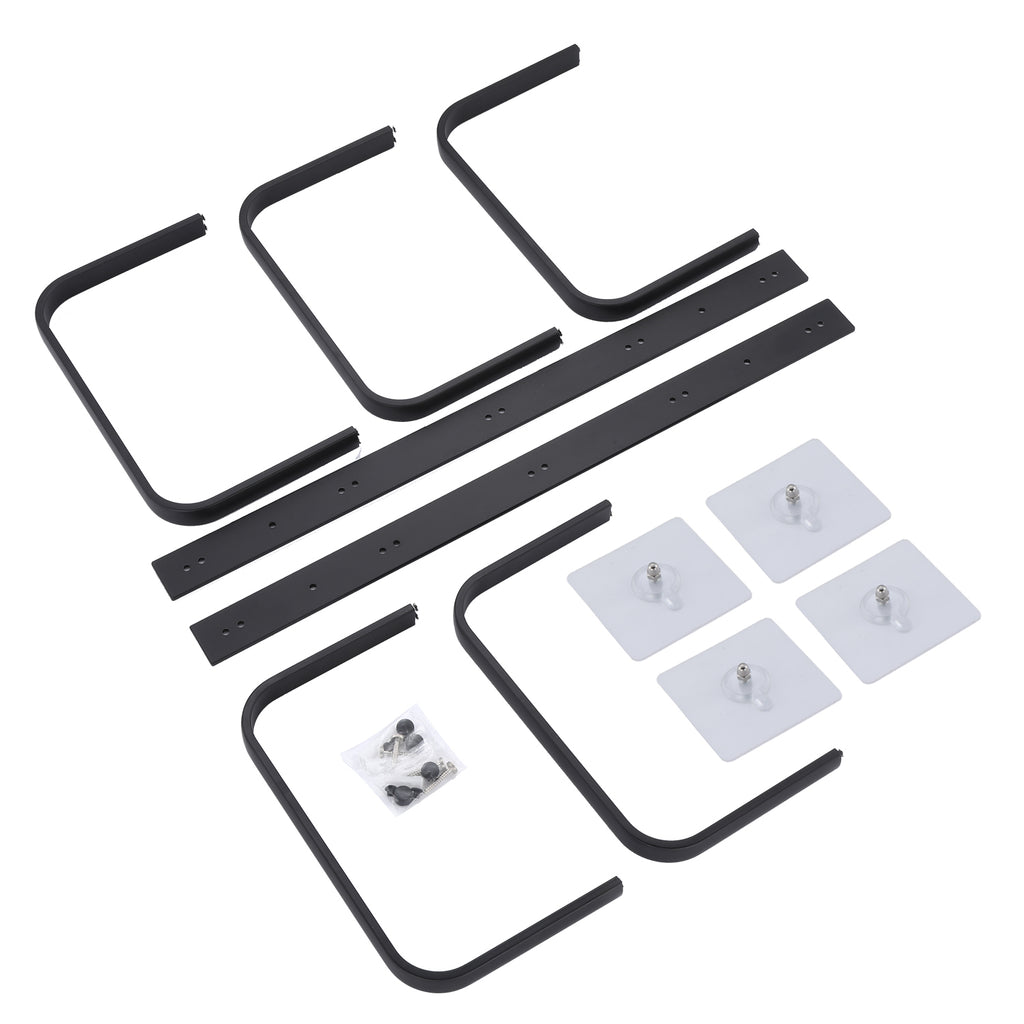 Fünfschichtige Handtuchhalter ohne bohren mit zwei Handtuchhaken