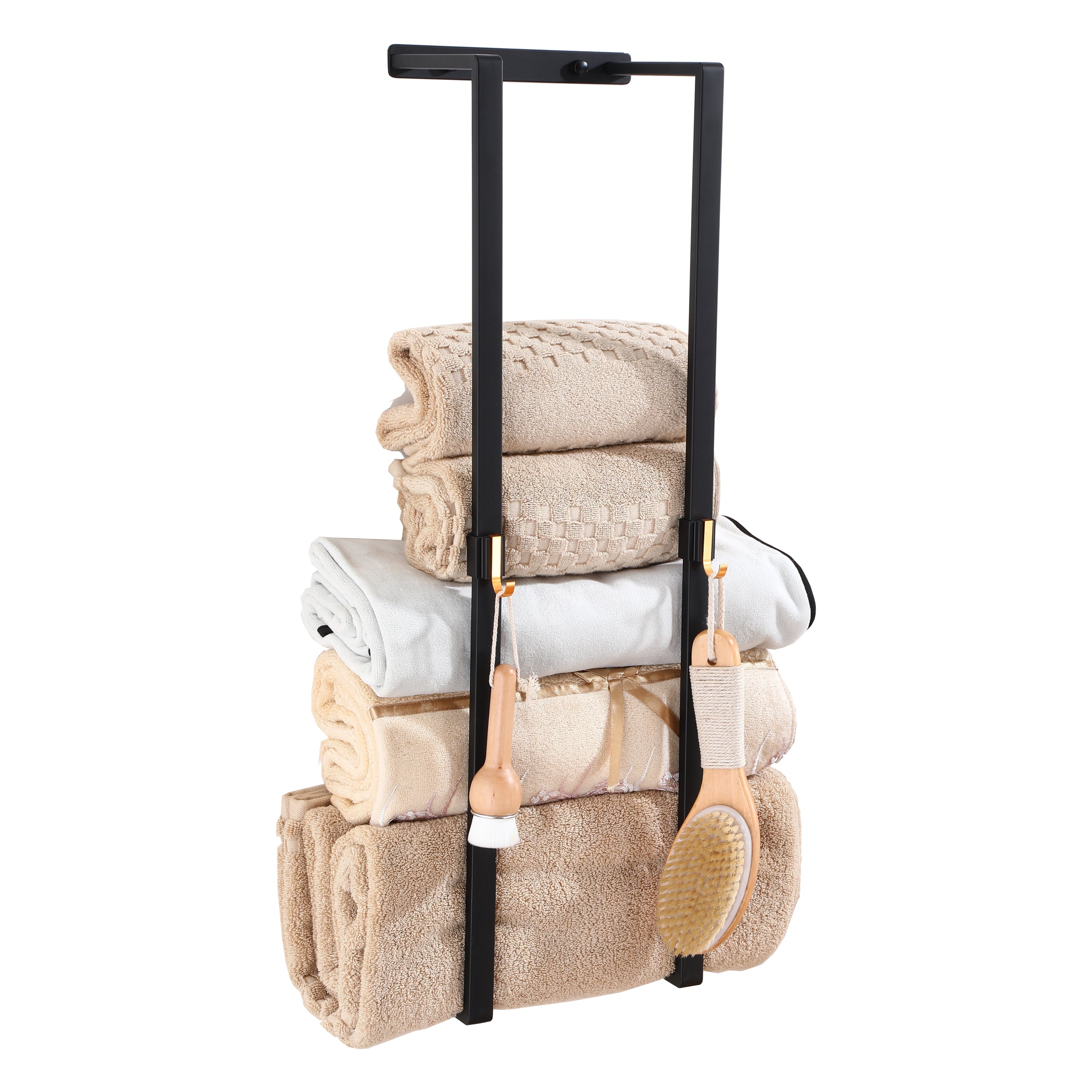 Stylischer Handtuchhalter mit Haken – platzsparend und modern