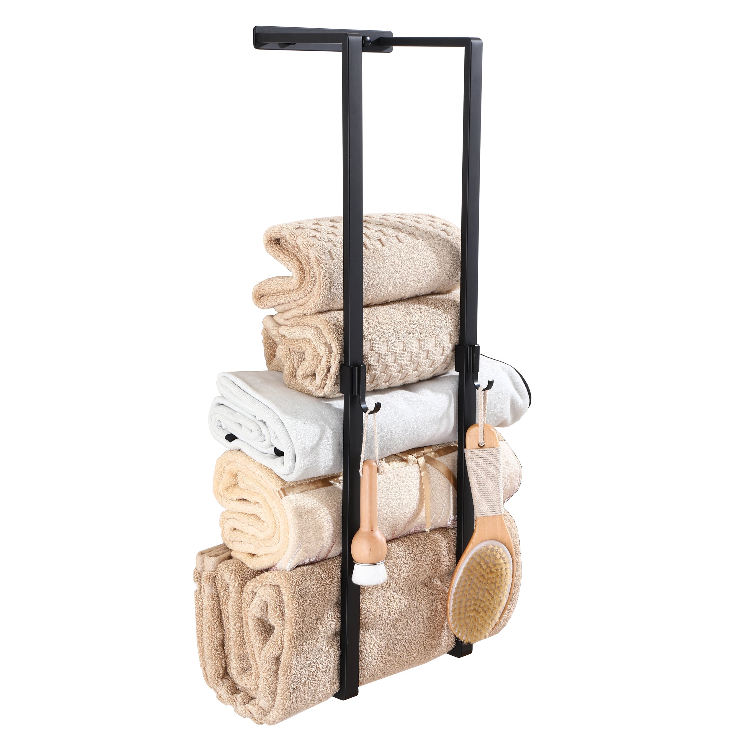 Stylischer Handtuchhalter mit Haken – platzsparend und modern